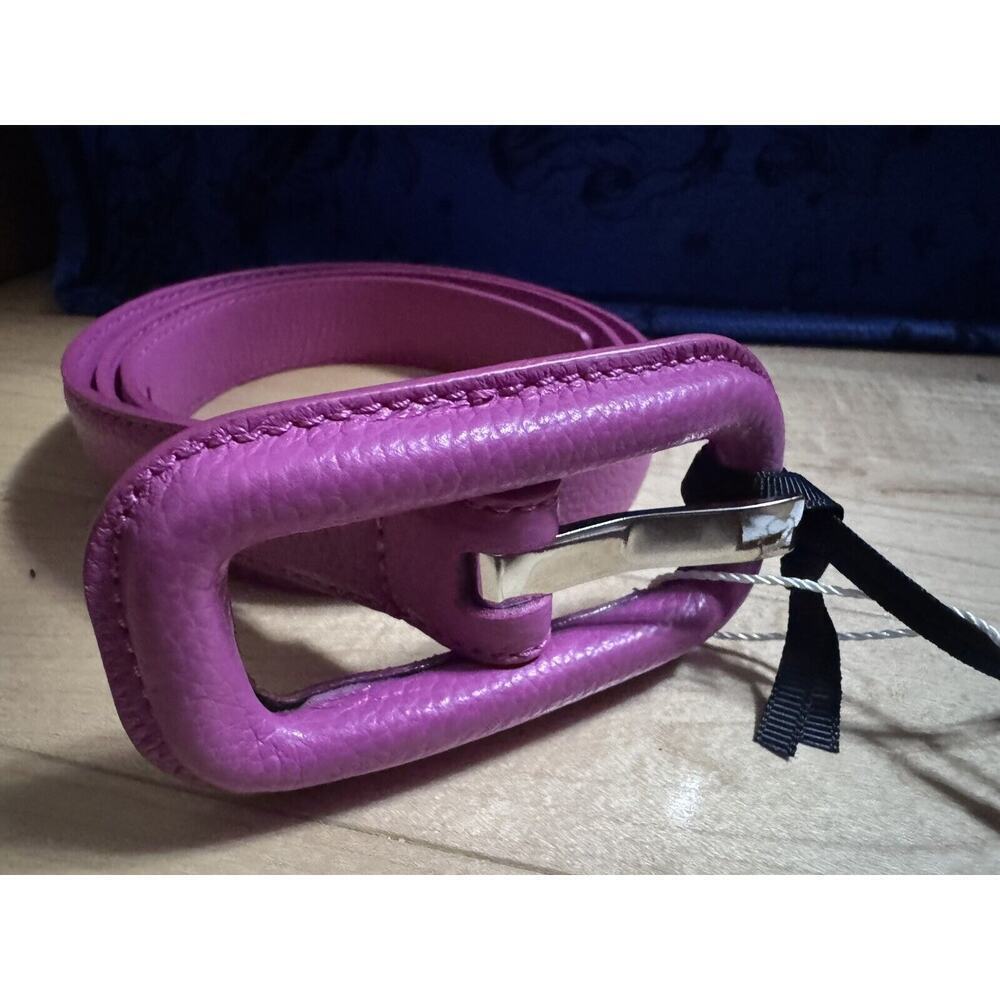 Veronica Beard x Gavazzeni Lavanda Belt Willer Rosa Fucsia Leather NEW $130 XS - Picture 5 of 5